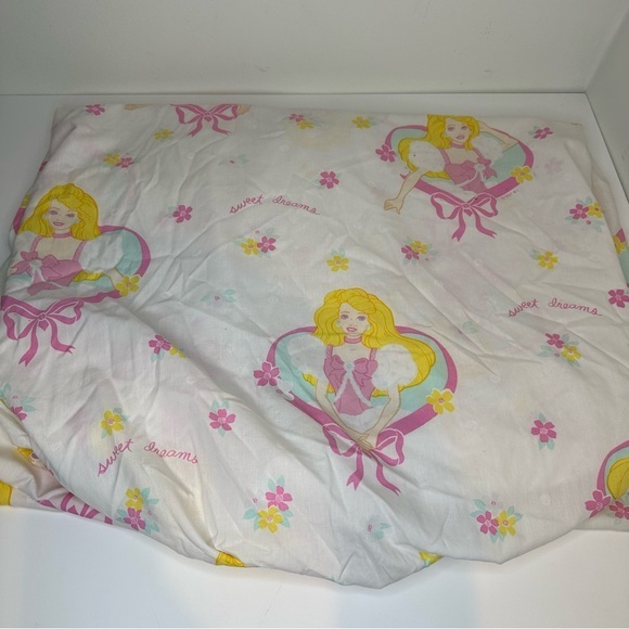 dan River Other - Vintage 1990s Barbie Sweet Dreams twin sheet by Dan River